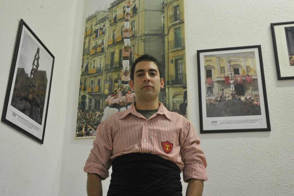 Sergio Catalan, baix dels Xiquets de Tarragona