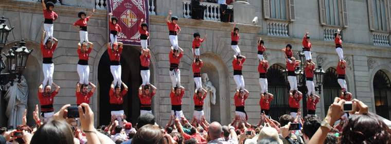 Els Castellers de Barcelona van de debò
