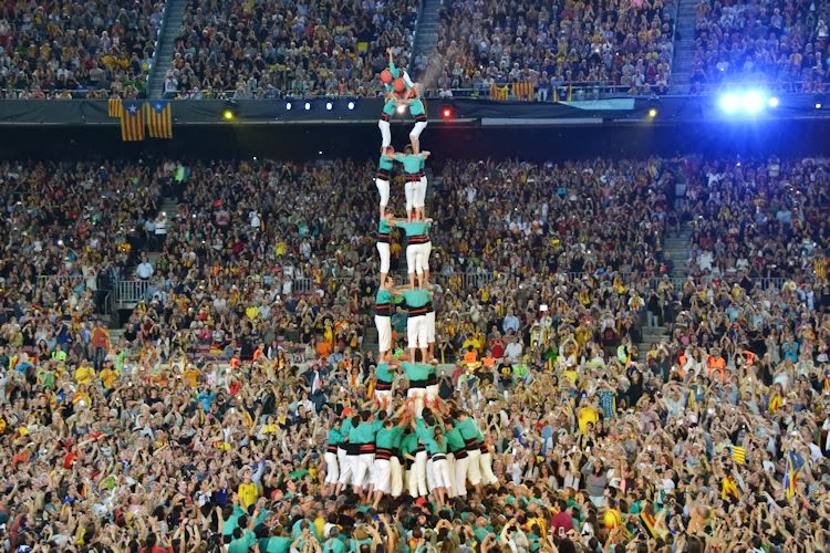 Castells al rectangle de joc
