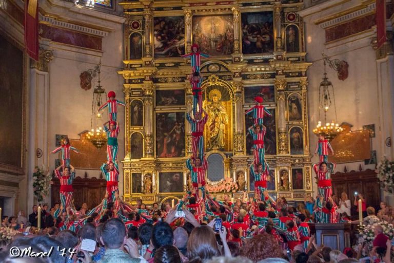 Castells, falcons i muixerangues a Vilafranca