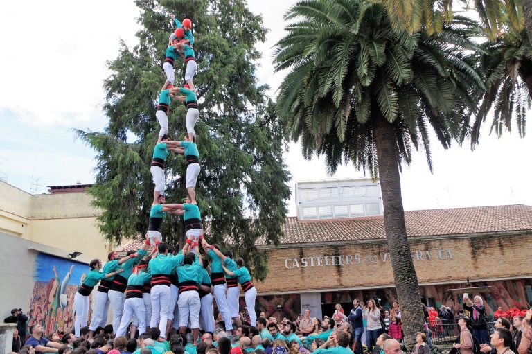 Castells de 8 abans de Setmana Santa