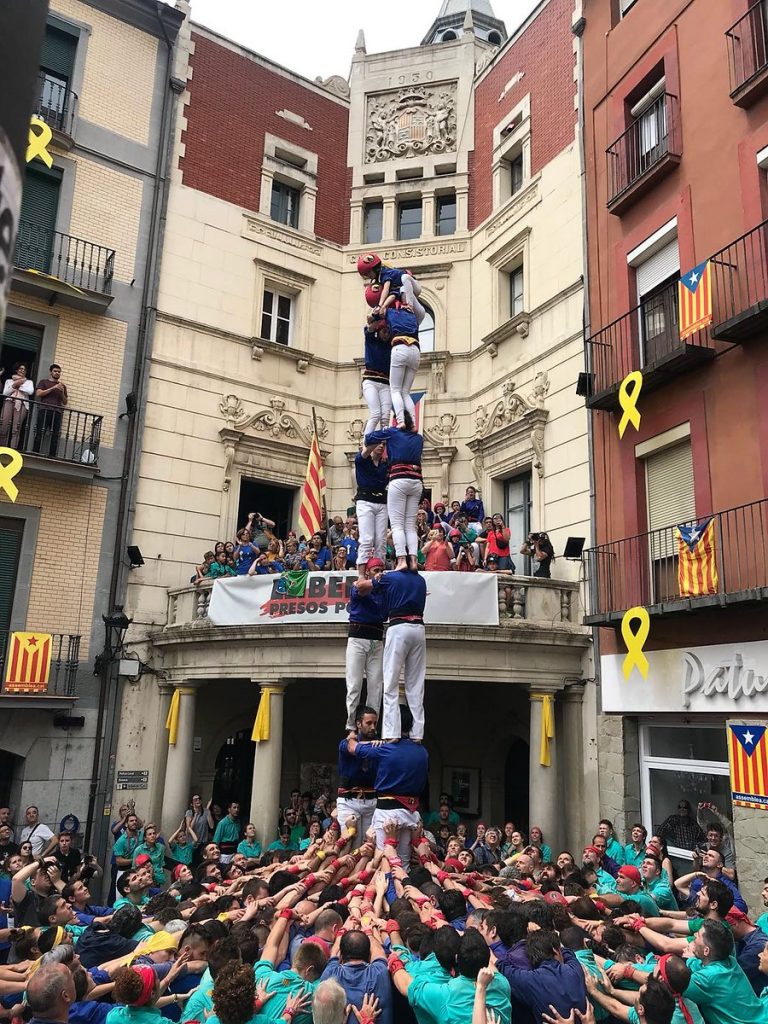Berga escalfa la Patum