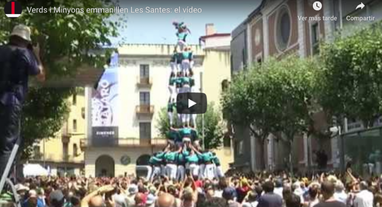 Verds i Minyons emmanillen Les Santes: el vídeo
