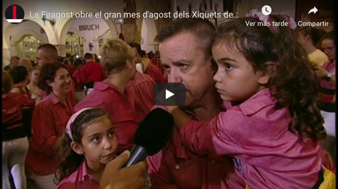 La Firagost obre el gran mes d’agost dels Xiquets de Valls: el vídeo