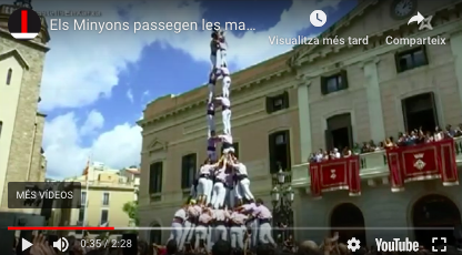 Els Minyons passegen les manilles per Sabadell: el vídeo