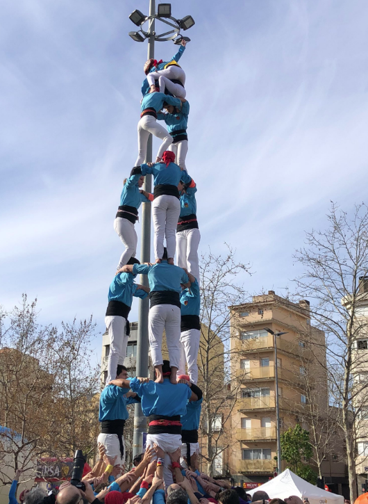 Primer castell de 7 terrassenc, com és tradició