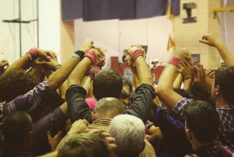 Els Castellers d’Esparreguera debuten per Santa Eulàlia