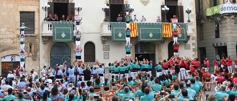 Festa Major vilafranquina amb pilar de 5