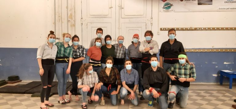 Els Tirallongues de Manresa aixecaran dos pilars de 4 al pati del Casino