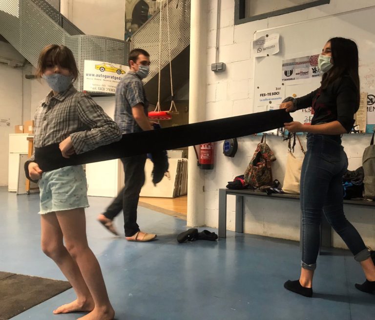 Els Castellers de Terrassa tornen als assaigs aprofitant la proximitat de la Diada de l’Emili Miró
