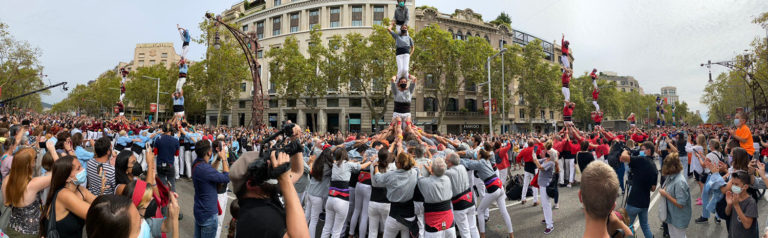 Pilars de les colles de Barcelona per la Mercè