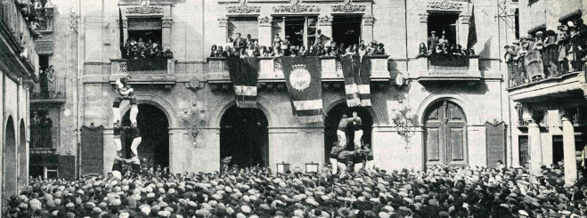 Castells a la primera Candela de Valls, el 1791