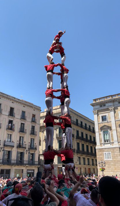 Els Castellers de Barcelona s’afegeixen als vuit pisos
