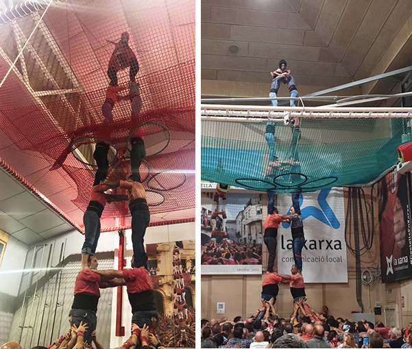 Dissabte 10, 7.30h. El 2de8sf i el 4de9sf protagonitzen els assaigs de les colles punteres.