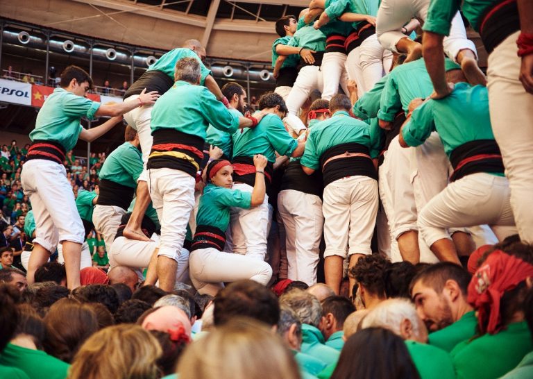 Els Castellers de Vilafranca es bolquen en celebrar Nadal
