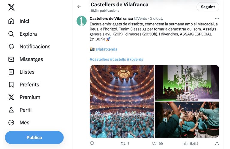 Un rànquing casteller (quantitatiu) de Twitter