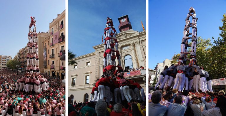 Resum 2023: Xiquets de Tarragona, Barcelona i Sants amb bàsics de 9