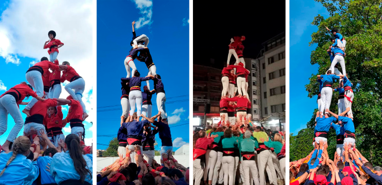 Resum 2023: Quatre colles internacionals fan castells de 6
