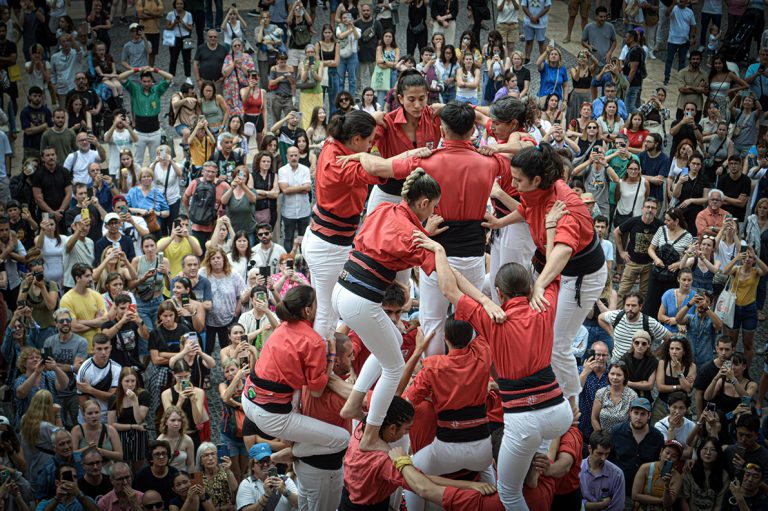 Cara i creu en la primera part de la temporada dels Castellers de Barcelona