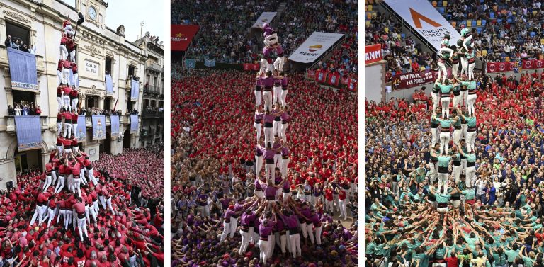 Tres construccions de la Joves, els Moixiganguers i Sant Pere i Sant Pau són les finalistes del Premi Moment casteller