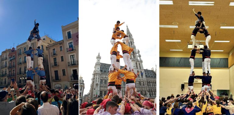 Resum 2024: Sis colles internacionals fan castells de 6