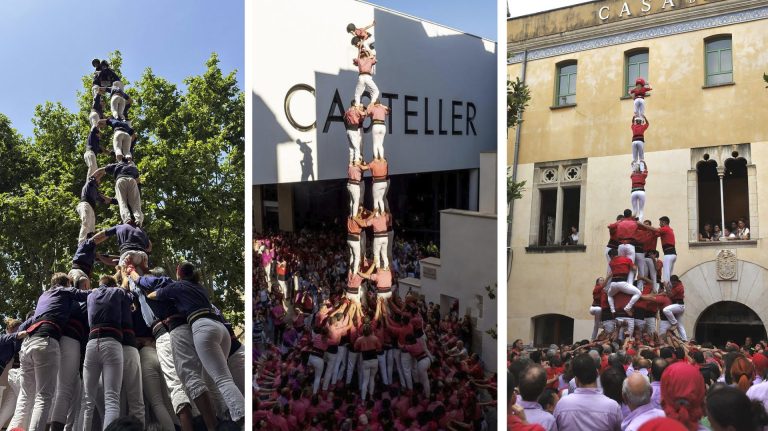 Els Capgrossos obren el caseller de 9, la Joves i la Jove van d’estrena i tres colles de 8 mostren múscul