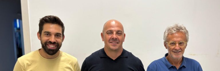 El Pom de Baix: Manel Urbano (Colla Vella) i Marc Serra (Jove de Barcelona)