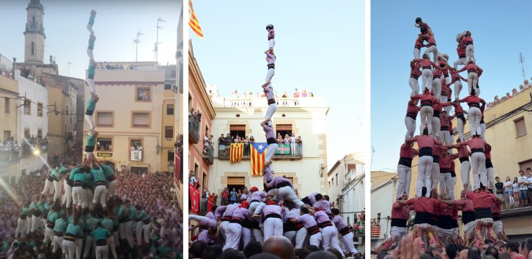 El Catllar celebra els 50 anys de la represa castellera confirmant la màgia de la seva plaça