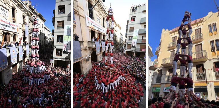 Dos castells de màxim nivell i un de 8 opten al premi Moment casteller de la Nit de Castells