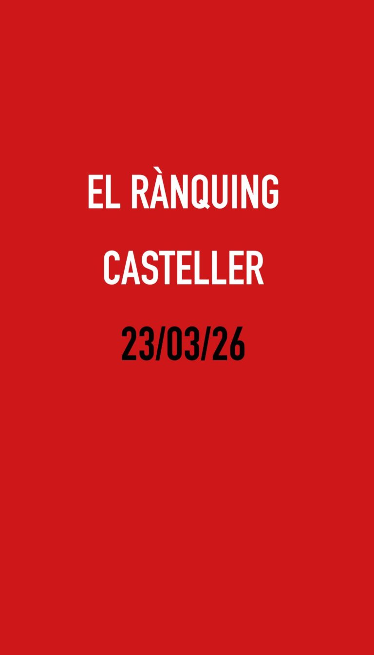 El Rànquing Casteller: 23/03/26