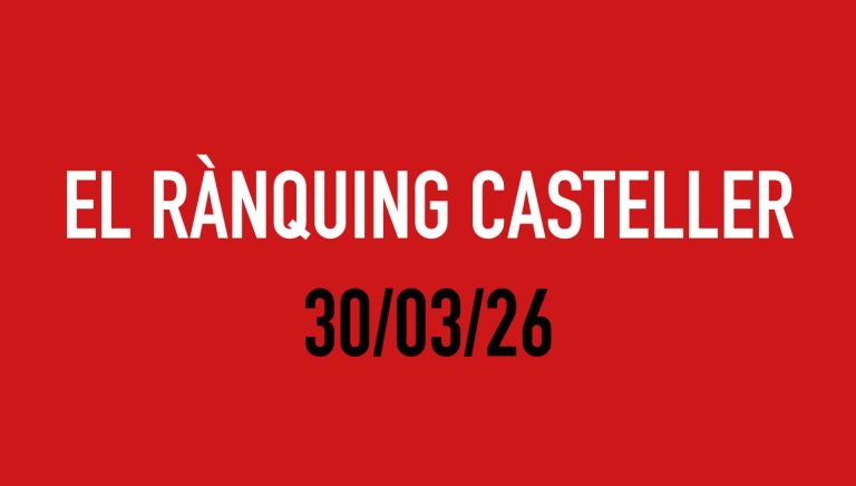 El Rànquing Casteller: 30/03/26