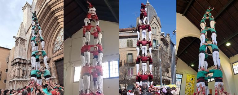 Eclosió de castells de 8 en el cap de setmana de Rams