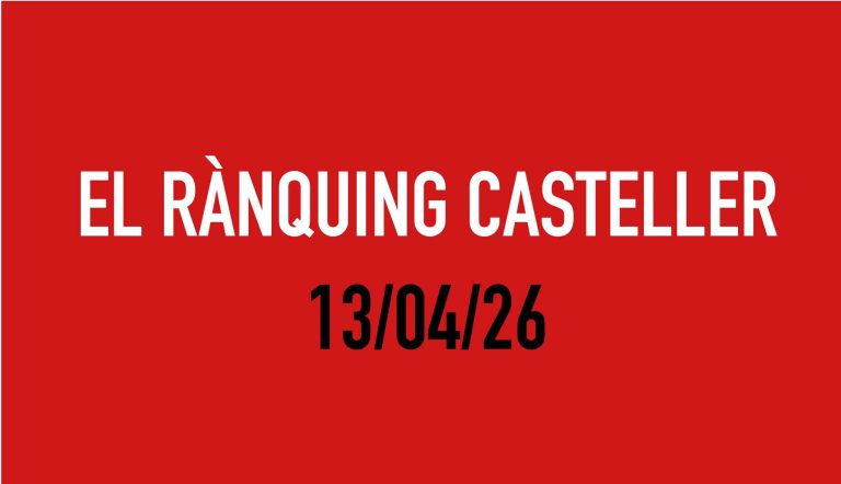 El Rànquing Casteller: 13/04/26