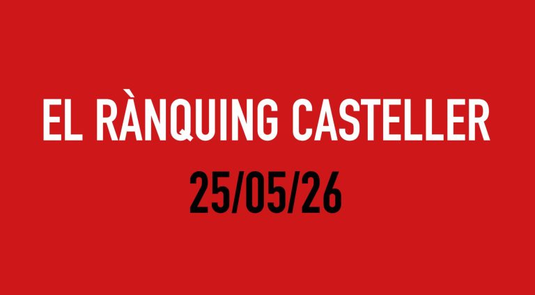 El Rànquing Casteller: 25/05/26