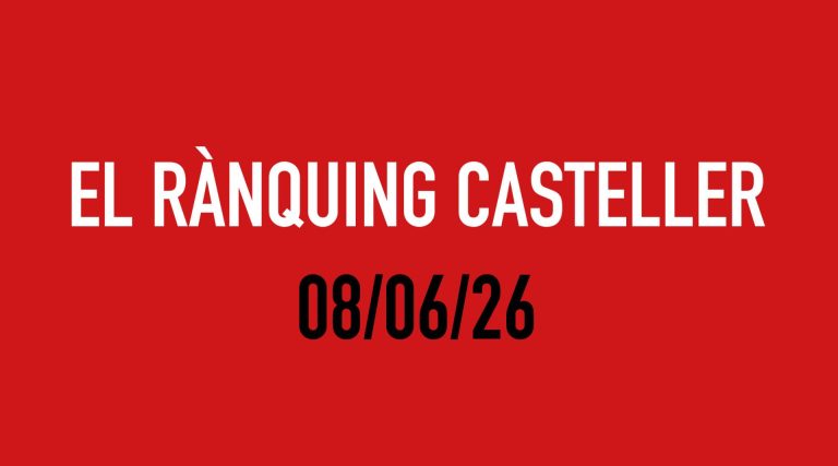 El Rànquing Casteller: 08/06/26