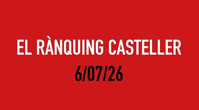 El Rànquing Casteller: 06/07/26