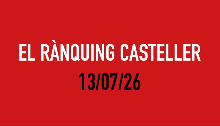 El Rànquing Casteller: 13/07/26