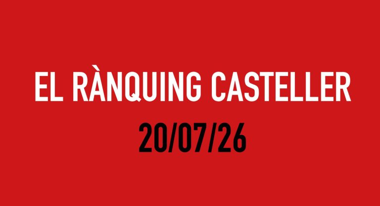 El Rànquing Casteller: 20/07/26