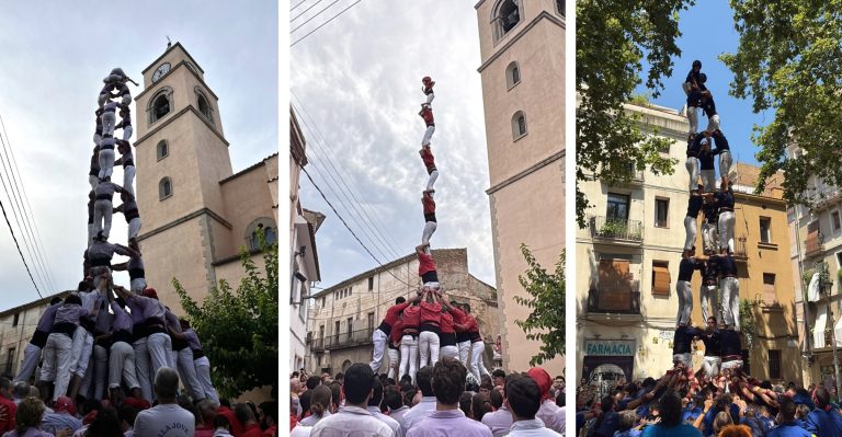 Rodatge d’estructures abans de la traca d’agost