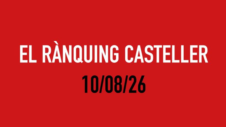 El Rànquing Casteller: 10/08/26