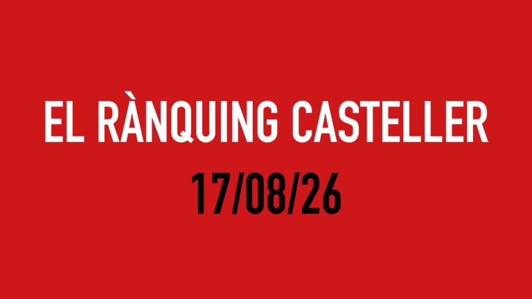 El Rànquing Casteller: 17/08/26