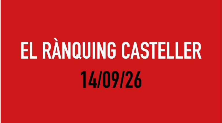 El Rànquing Casteller: 14/09/26